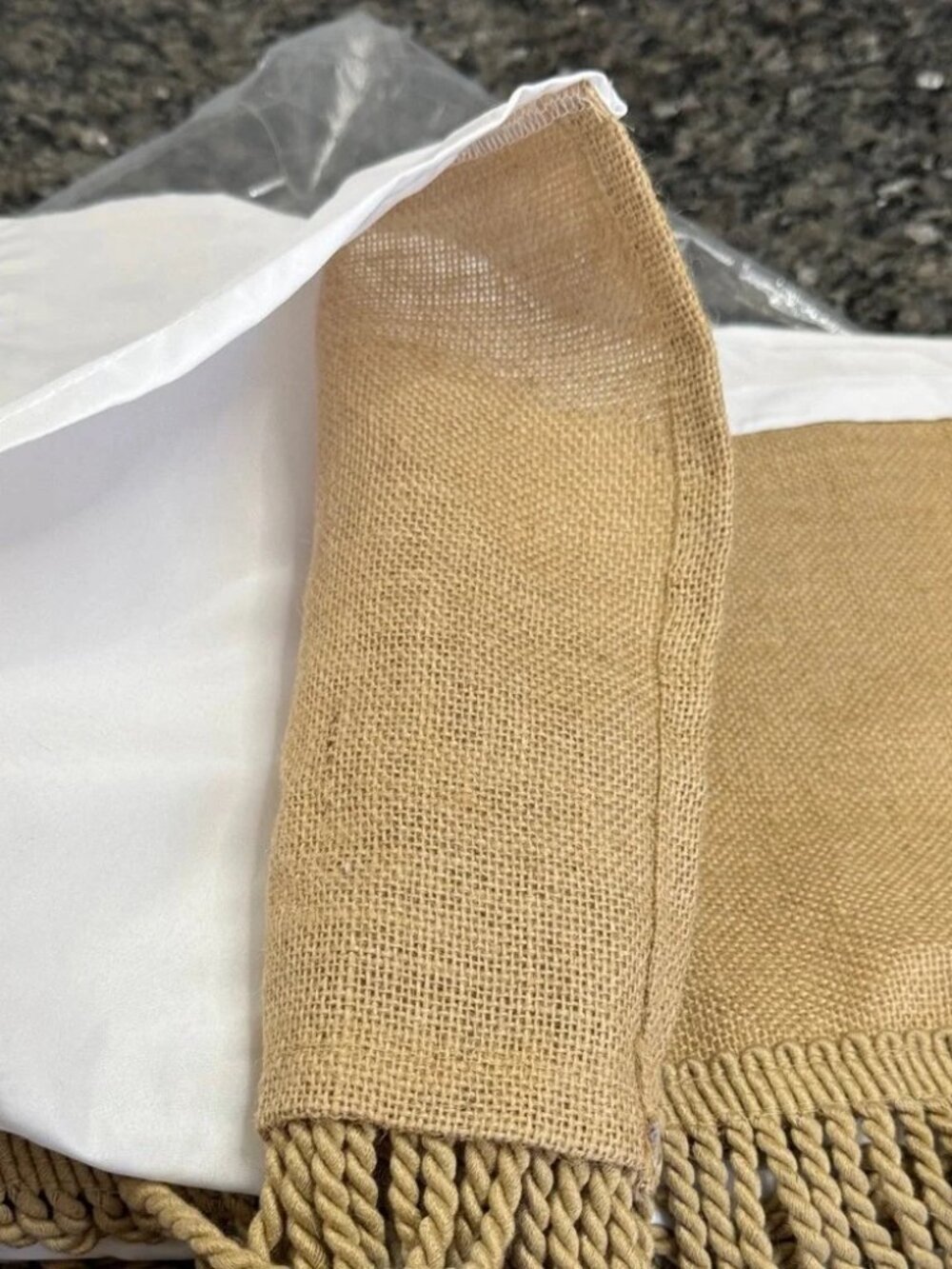 Ballards Queen Burlap Bedskirt - Picture 5 of 6